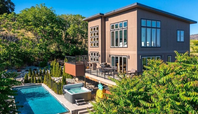 Private Pool & Hot Tub with Lake Views + EV Charger | Large Home + Dogs OK