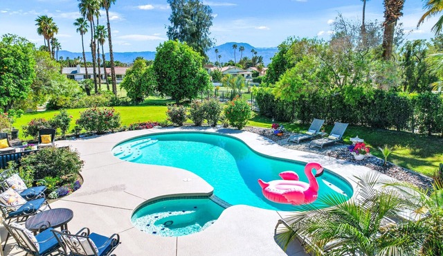 Private Pool Resort Home - Walk to Music Festivals Polo Grounds