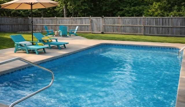 Private Pool Retreat with Fire Pit Near Golf