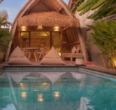Private Pool Romantic Villa - Adults Only - Gili Meno