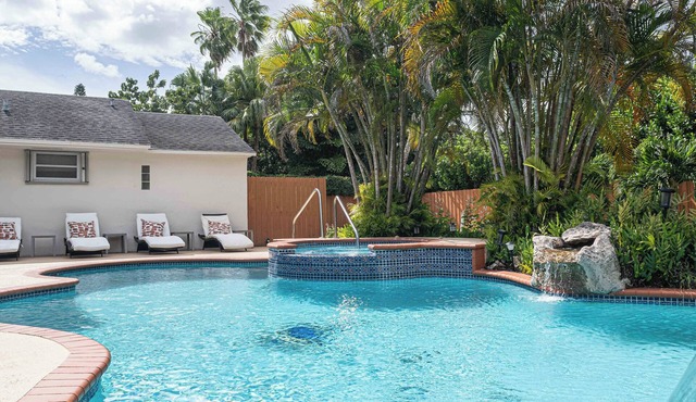 Private Pool w/Hot Tub! Family Friendly Subtropical Retreat w/Huge Yard
