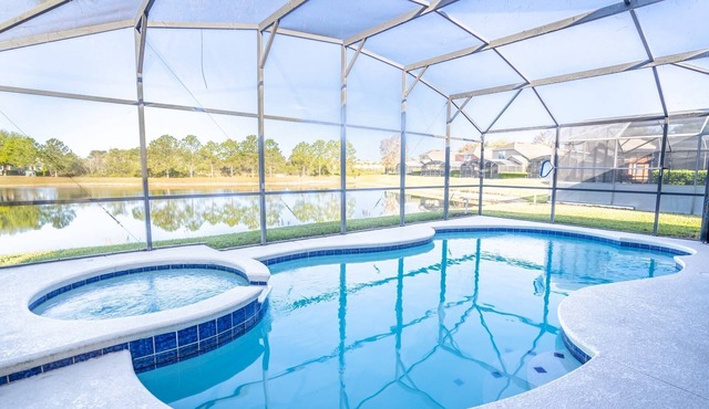 Private Pool with Lake View | Pet-Friendly 5BR Single Level Home | Game Room & Spa