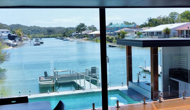 Private Riverfront Oasis with Swim Up Bar