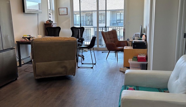 Private room in new condo with Large Washroom, Kitchen, Living Room and Balconey