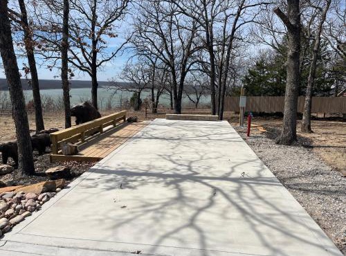 Private RV Pad next to Castle