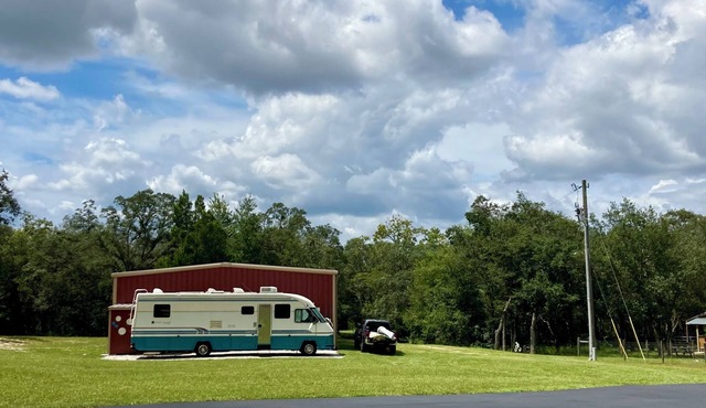 Private RV spot on beautiful 14-acre hobby ranch.