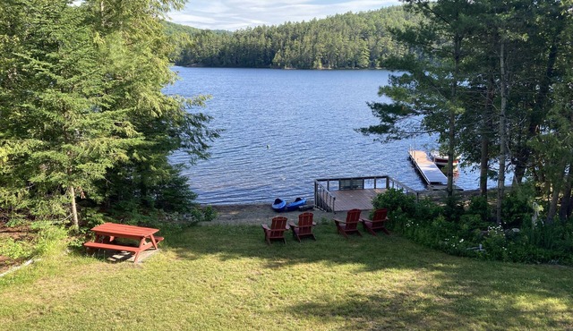 Private Sandy Beach with 125 feet of lake frontage