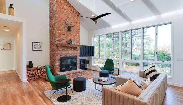 Private Shenandoah retreat on three wooded acres.