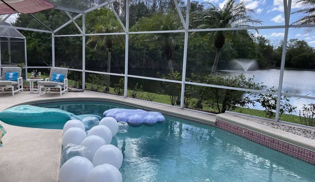 Private South Facing Heated Pool & Lakeview~5 Mi From Disney