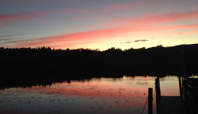 Private spacious lakefront lodge on 180 acres.