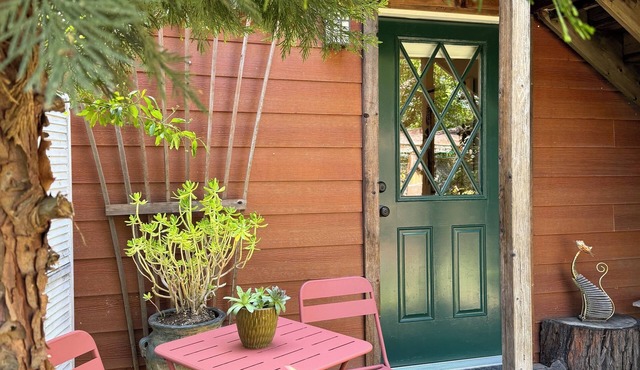 Private suite in Historic Jacksonville's I930's Log home. Pet friendly.