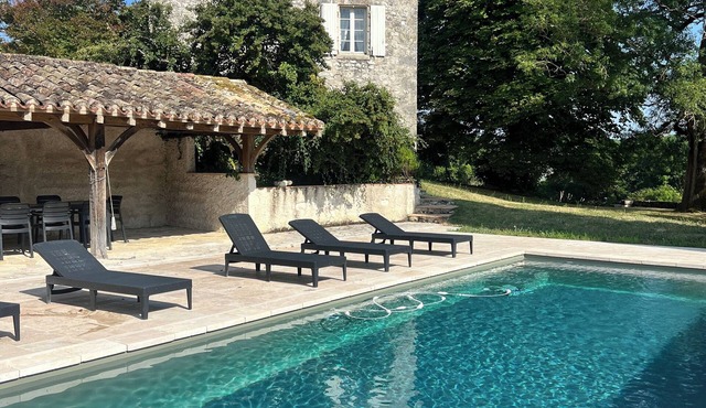 Private swimming pool - Charming Quercy stone house