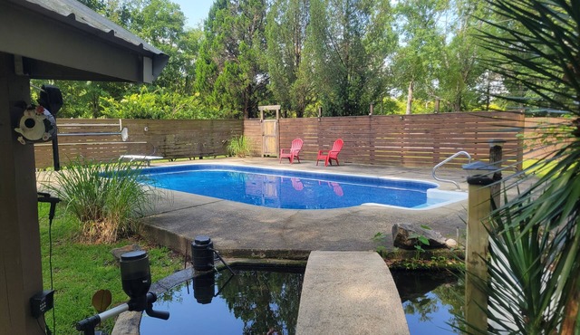 Private Swimming Pool with Secluded Backyard at The Oasis.