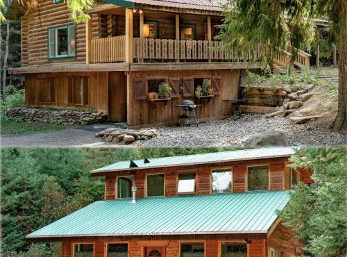 Private Two-Cabin Retreat Near Silverwood Theme Park - Sleeps 15