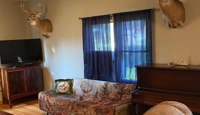 Private updated hunting lodge/farmhouse