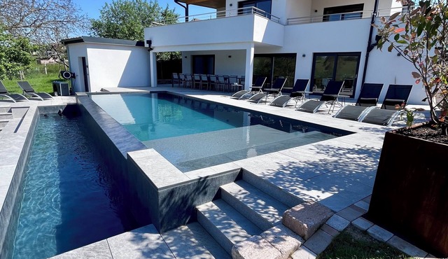 Private villa 230m2/Overflow pool/Jacuzzi-Sauna/Games - Pétanque Strasbourg