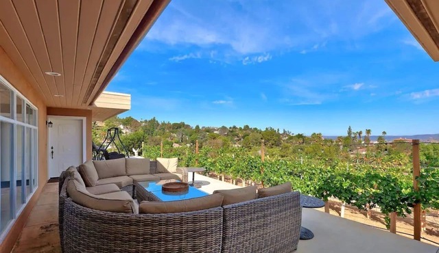 Private Vineyard Estate w/Guest House & Hot Tub