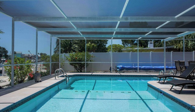 Private waterfront retreat with pool & 40 foot dock