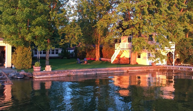 Private waterfront home with beautiful sunsets