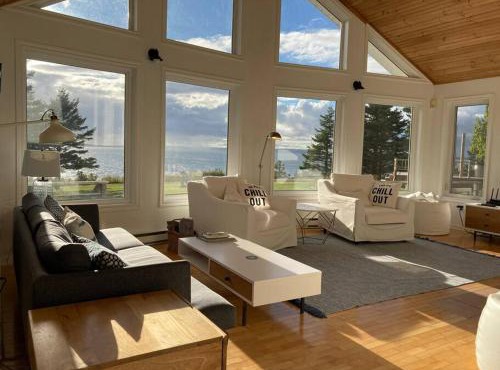 Private Waterfront Luxury with Hot Tub and Barrel Sauna