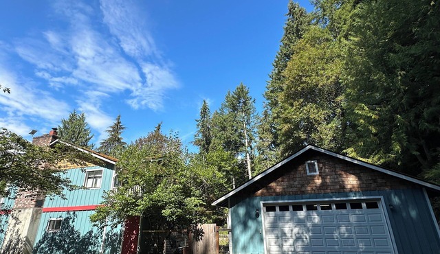 Private wooded retreat cabin with hot tub in Seabeck