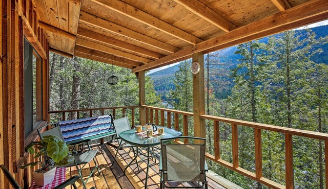Private 'Yaak River Hideaway' w/Deck & Mtn Views!