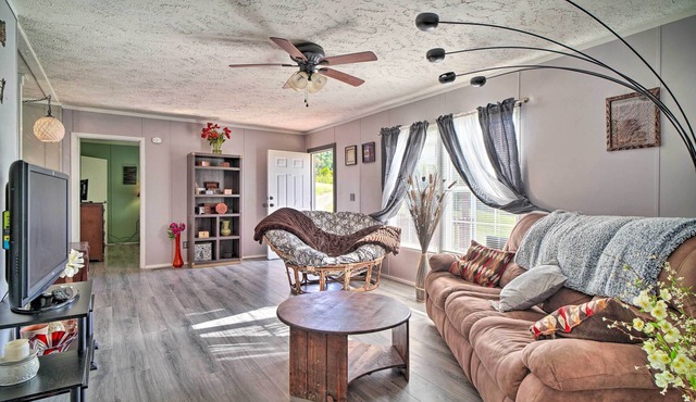 Private Yard & Fire Pit: Pet-Friendly Midway Abode