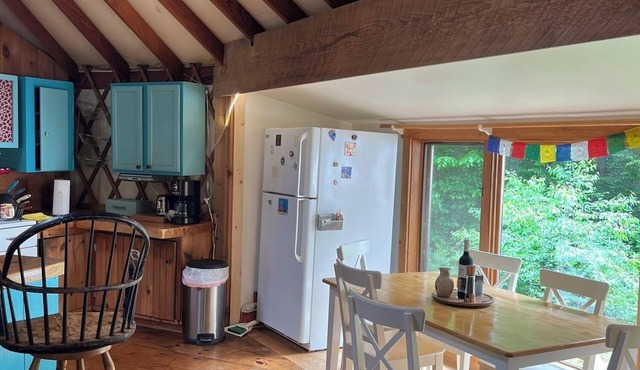 Private yurt complex near town