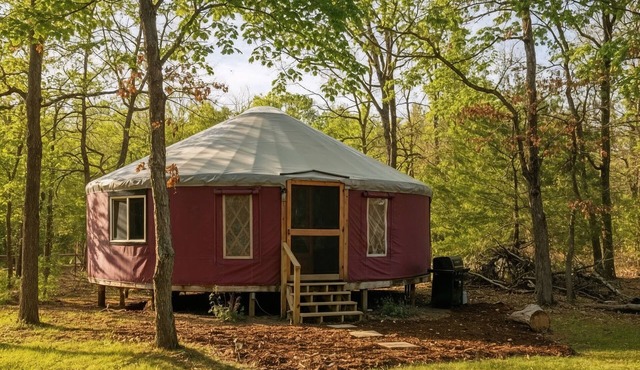 Private Yurt on 20 Wooded Acres, Pet-Friendly