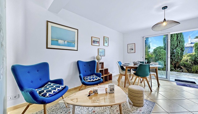 Proche plage, maison T4, terrasse, jardin, parking