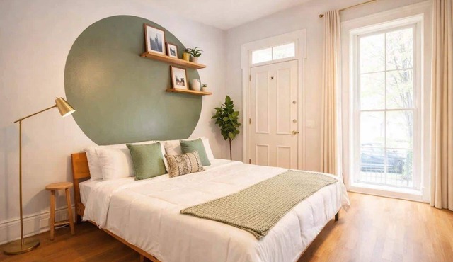 Professionally curated home with private backyard