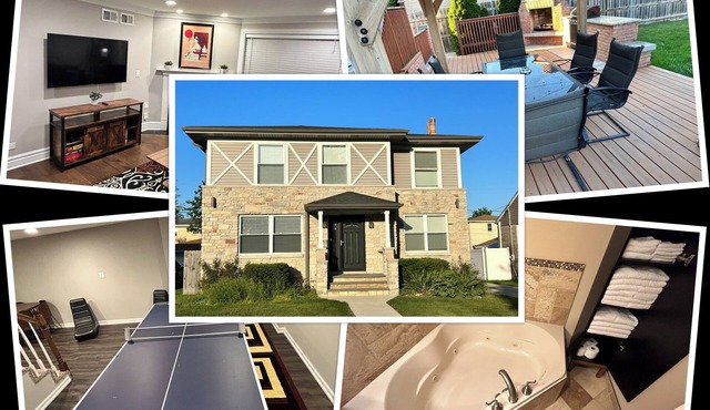 PROMO 10% WEEKLY AND 15% MONTHLY! Jacuzzi, King Beds, Easy Access to DT Chicago!