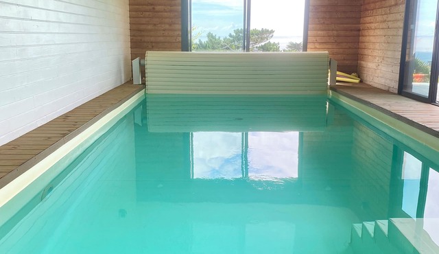 PROMO NOEL FINISTERE SUD Villa sea view POOL/SPA indoor, heated