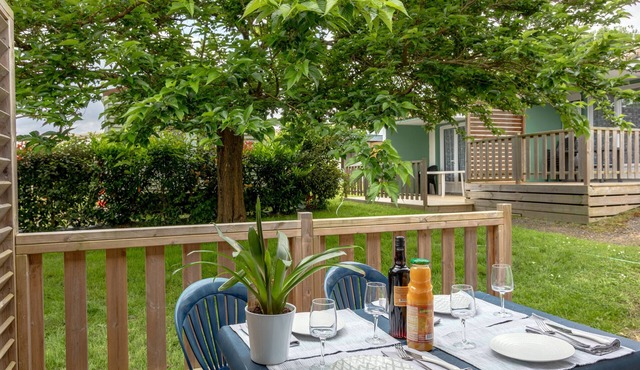 Property In A Holiday Village '4 - Gîte T2 Eco' with Shared Pool, Private Terrace and Shared Garden