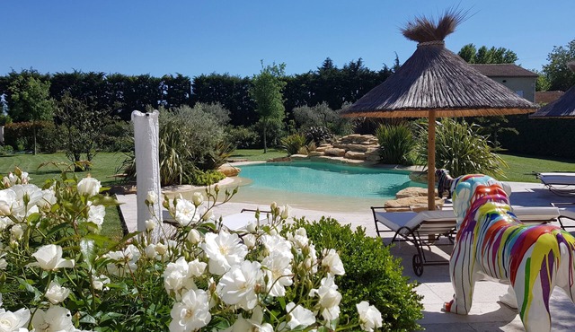 Provencal country house with heated freeform pool