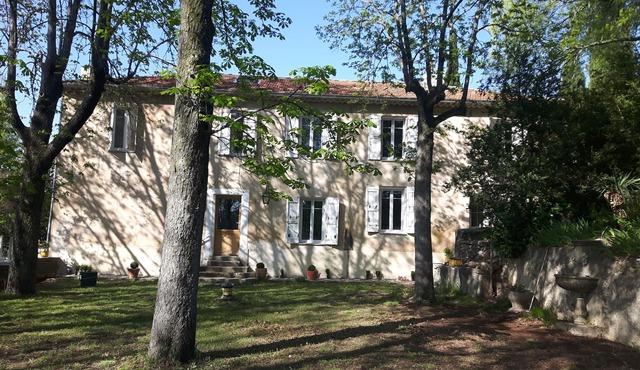 Provencal country house in the middle of apple fields