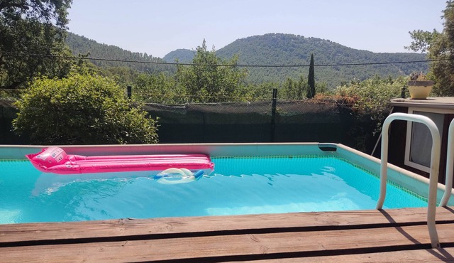 Provencal farmhouse in a natural setting