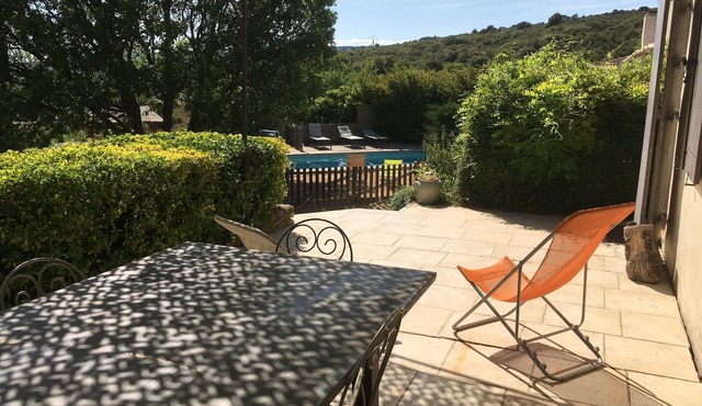 PROVENCAL HOUSE LUBERON WITH POOL, MAGNIFICENT VIEW HEART LUBERON VIEW GORDES