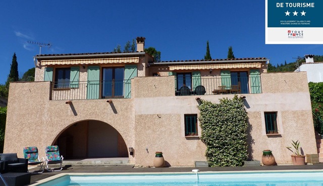 Provencal villa with pool, exceptional view