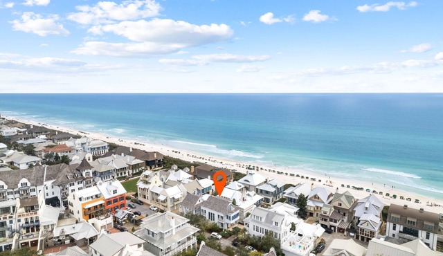 Providence Carriage in Rosemary Beach, Fully Renovated, 3rd tier from gulf with gulf view