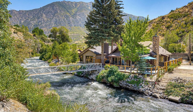 Provo River Cabin w/Private Bridge & Trail Access