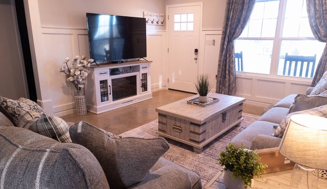 Pruett Place, In the middle of downtown w/parking.