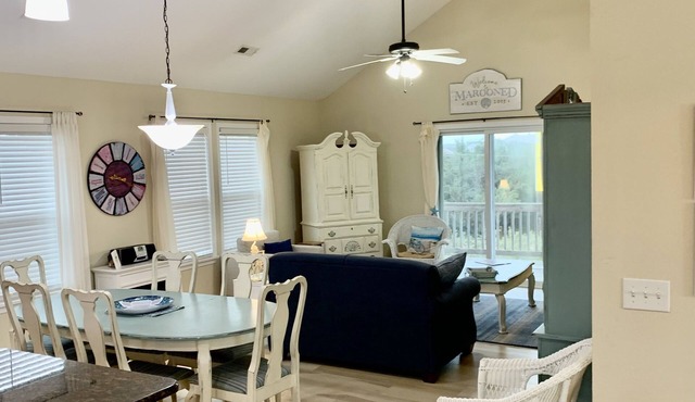public path from Avon Kinnakeet Shores 4Br-4 MastersnNEW pickleball tennis area
