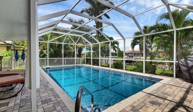Punta Gorda Isles 3-Bedroom Private Pool Home on Canal with Dock