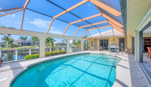 Punta Gorda Isles 3-Bedroom Canal-front Pool Home with Dock
