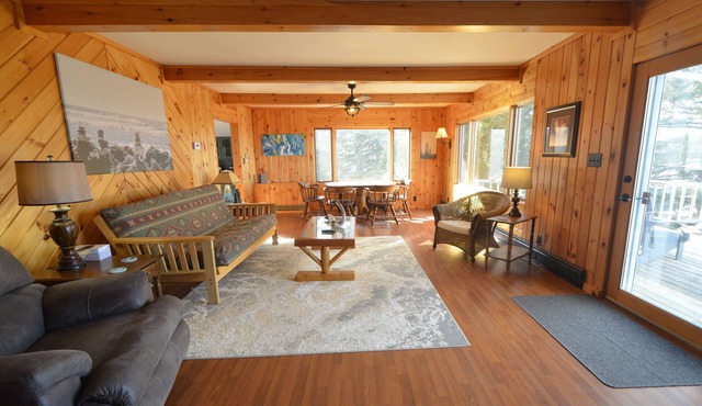 Purple Waves | Mid-Century Home Steps to the Lake