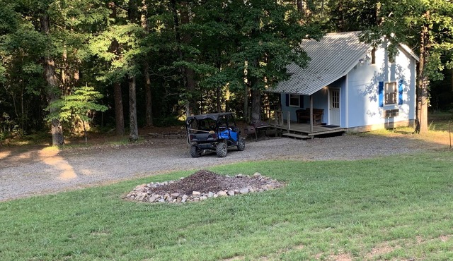 Quaint cabin in the heart of the Ozark Mountains.