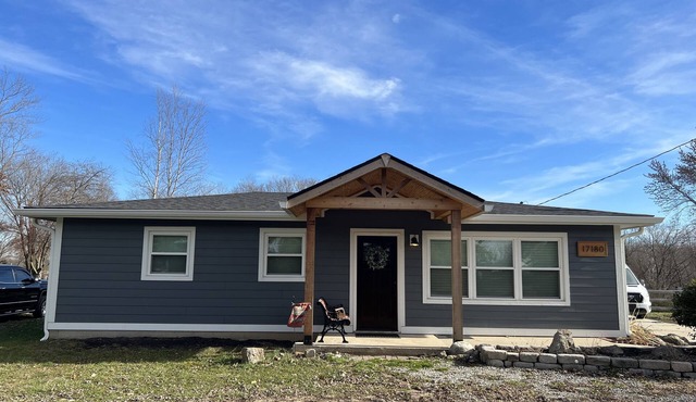 Quaint cottage on the grounds of the White River Canoe Company in Noblesville IN