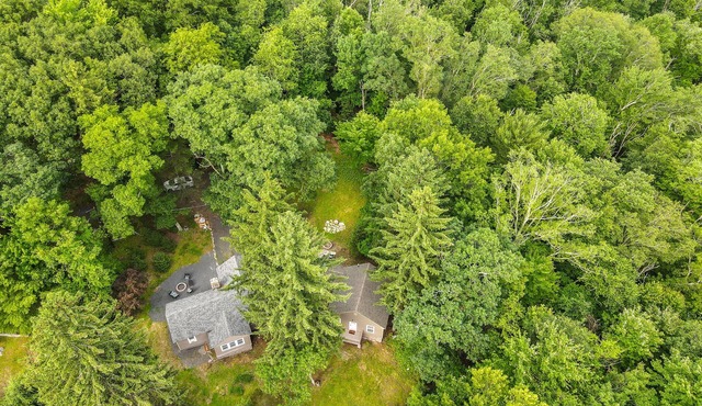 Quaint dog-friendly cottage with updated interior, firepit, large patio & WiFi