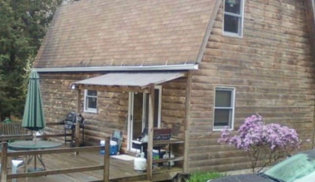 Quaint Log-Face Home to Escape Reality